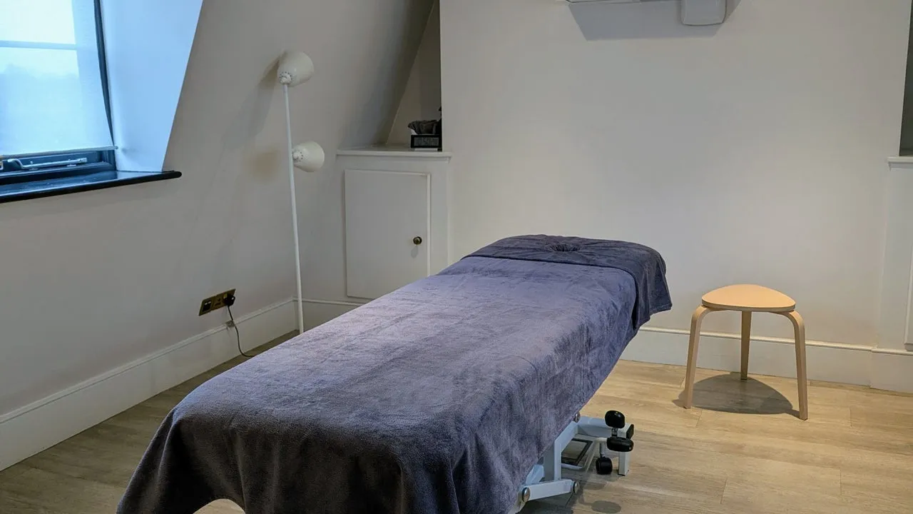 Treatment room with natural light at Blackheath